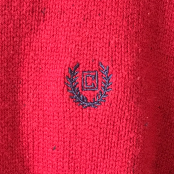 Chaps Red Knit Sweater - M - Picture 2 of 4